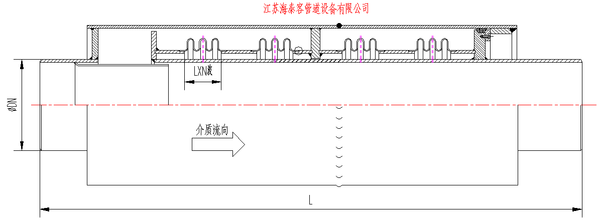 ZM(II)直埋II型膨脹節(jié)結(jié)構(gòu)